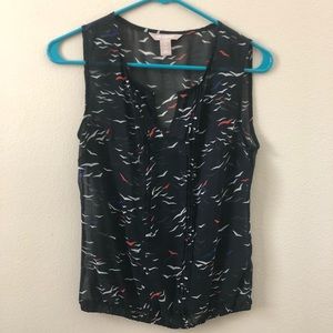 Banana Republic Sleeveless Patterned Top